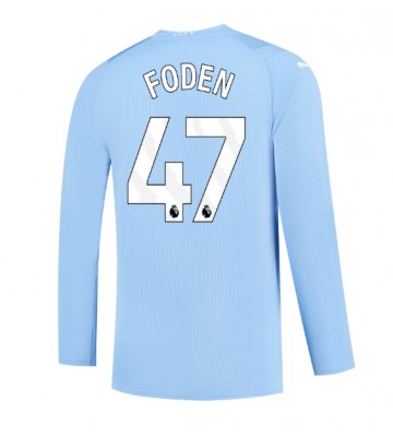 Manchester City Phil Foden #47 Kotipaita 2023-24 Pitkät Hihat